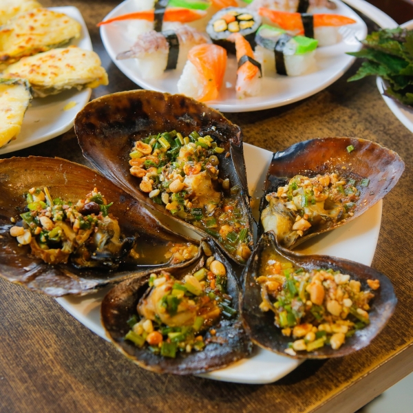 Sò mai nướng mỡ hàn