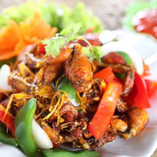 Ếch xào xả ớt