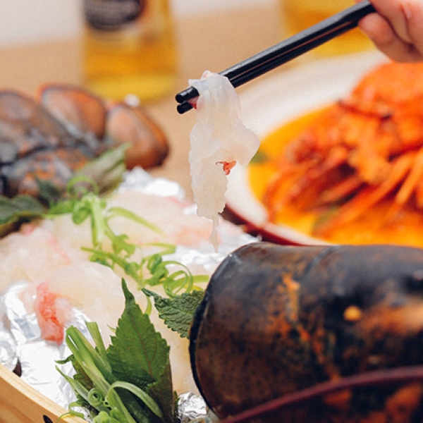 Tôm hùm Alaskatôm sashimi