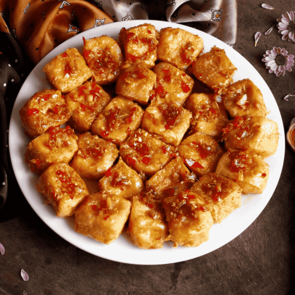 Đậu hũ chiên xả