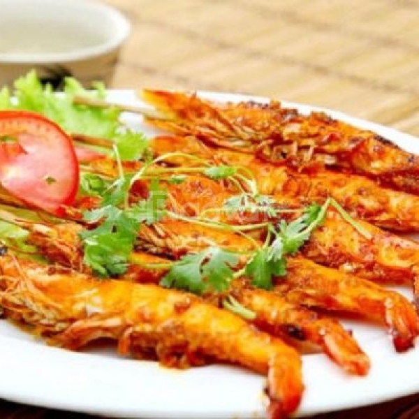 Tôm thẻ - Tôm sú rang muối Hồng Kông