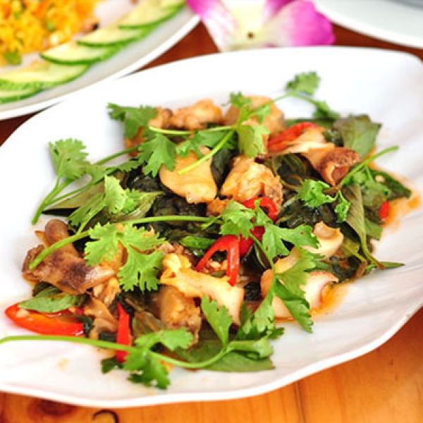 ỐC VÒI VOI XÀO LÁ QUẾ 