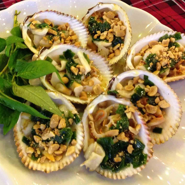 Sò dương nướng tiêu xanh